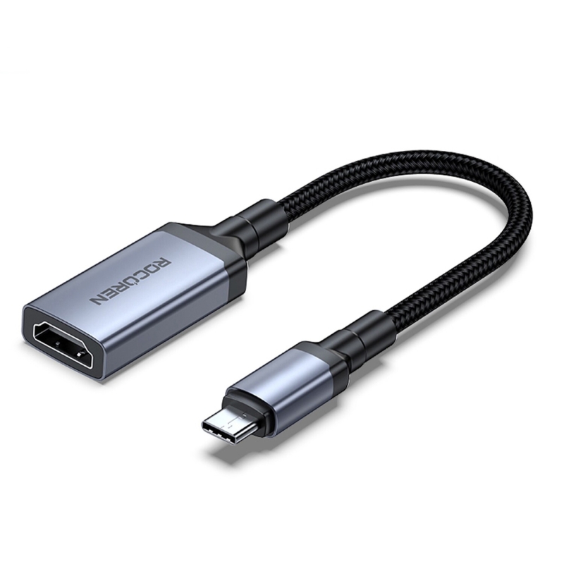 Rocoren 4K 30Hz Type-C to HDMI Çevirici Dönüştürücü Adaptör 15 CM - 1