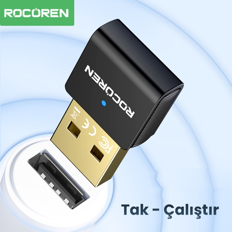 Rocoren Bluetooth 5.3 Mini Dongle Nano USB Adaptör - 2