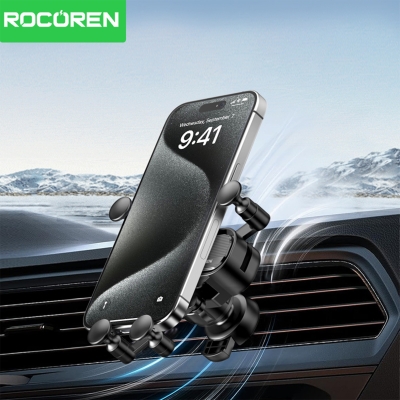 Rocoren Havalandırma Izgara Klipsli Araç İçi Telefon Tutucu - 4