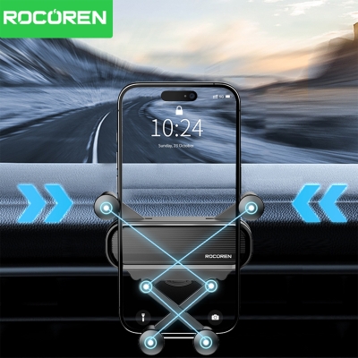Rocoren Havalandırma Izgara Klipsli Araç İçi Telefon Tutucu - 5