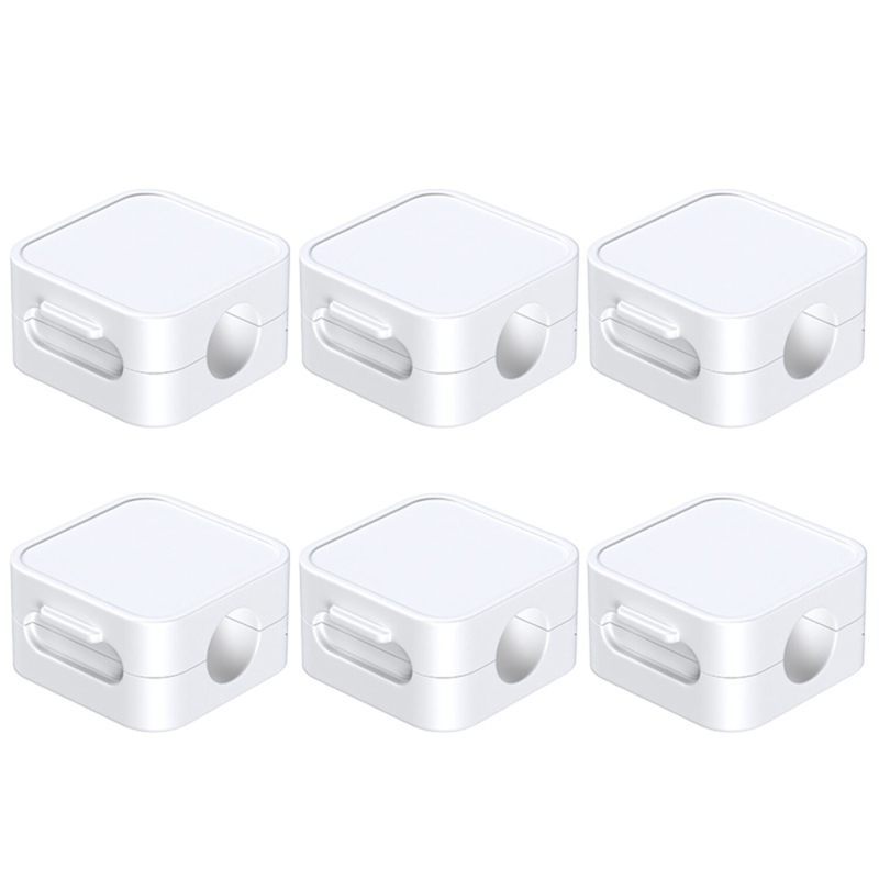 Rocoren Manyetik Kablo Düzenleyici ve Tutucu Klips Seti Beyaz - 1