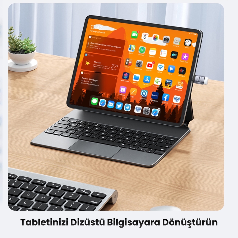 Rocoren USB 3.2 Gen1 Erkek to Type-C Dişi OTG Çevirici Dönüştürücü Adaptör - 4