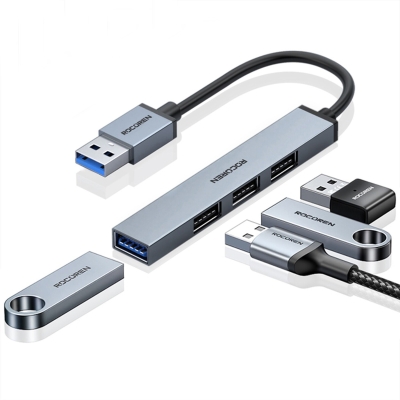Rocoren USB-A 3.0 5Gbps 4 Portlu USB Çoklayıcı Hub - Rocoren
