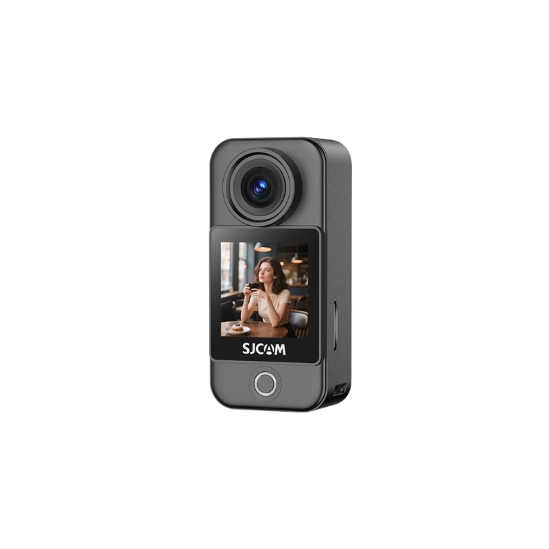 SJCAM C400 Pocket 4K UHD 3'ü 1 Arada Titreşim Engelleme Çift Ekranlı Vlog Aksiyon Kamerası - 10