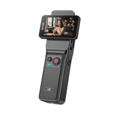 SJCAM C400 Pocket 4K UHD 3'ü 1 Arada Titreşim Engelleme Çift Ekranlı Vlog Aksiyon Kamerası - 8