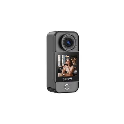 SJCAM C400 Pocket 4K UHD 3'ü 1 Arada Titreşim Engelleme Çift Ekranlı Vlog Aksiyon Kamerası - 11
