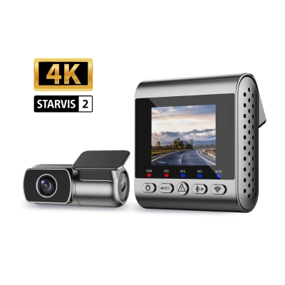 SJCAM M60 2 Kameralı Ön+Arka 4K+FHD HDR Sony Starvis 2 Sensörlü WiFi GPS'li Araç Kamerası - Sjcam