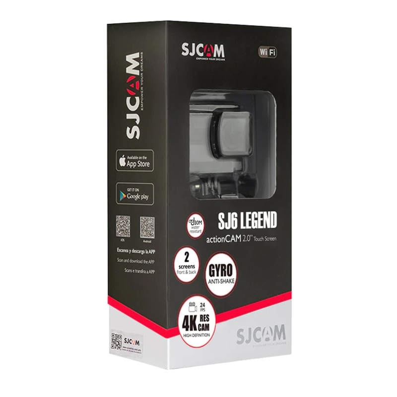 SJCAM SJ6 Legend 4K Orjinal Lisanslı Aksiyon Kamera Gri - 9