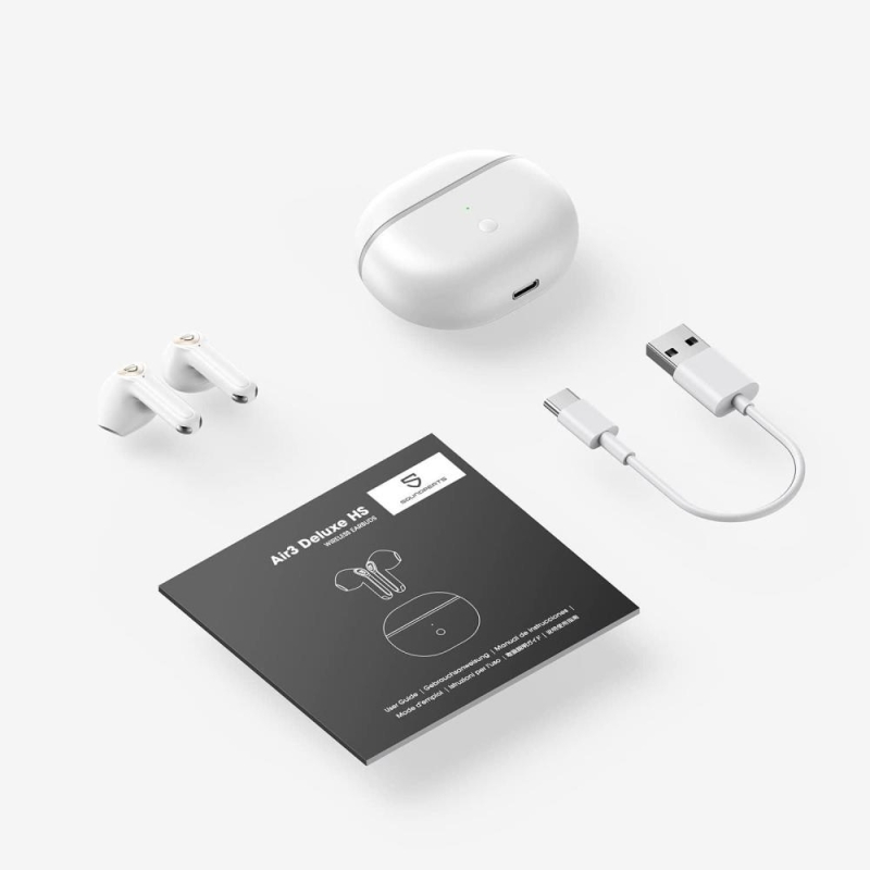 Soundpeats Air3 Deluxe Hs 5.3 Hi-Res LDAC Kablosuz Kulak içi Bluetooth Kulaklık Beyaz - 7