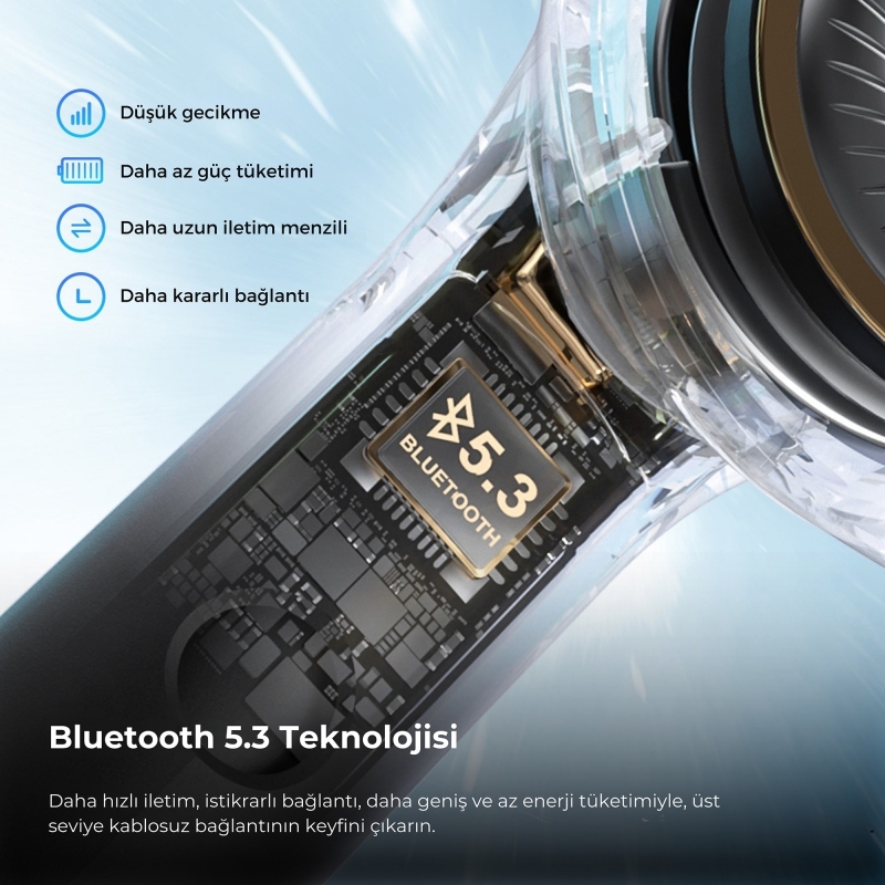 Soundpeats Air4 Lite Hi-Res LDAC TWS Kablosuz Bluetooth Kulaklık Siyah - 5