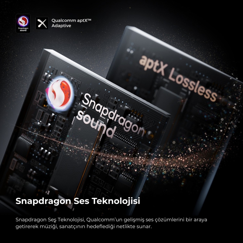 Soundpeats Air4 Pro ANC aptX TWS Kablosuz Bluetooth Kulaklık Siyah - 8