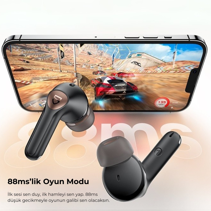 Soundpeats Air4 Pro ANC aptX TWS Kablosuz Bluetooth Kulaklık Siyah - 10