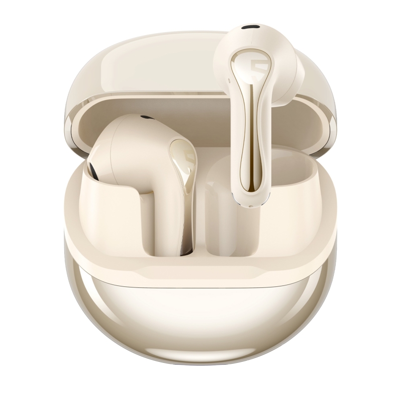 Soundpeats Air5 Hi-Res ANC aptX Kablosuz Bluetooth 5.4 Kulaklık Bej - 1