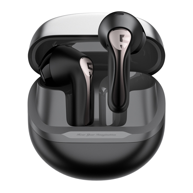 Soundpeats Air5 Hi-Res ANC aptX Kablosuz Bluetooth 5.4 Kulaklık Siyah - 1