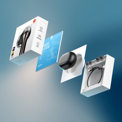 Soundpeats Air5 Pro Hi-Res LDAC ANC TWS Kablosuz Bluetooth 5.4 Kulaklık Siyah - 9