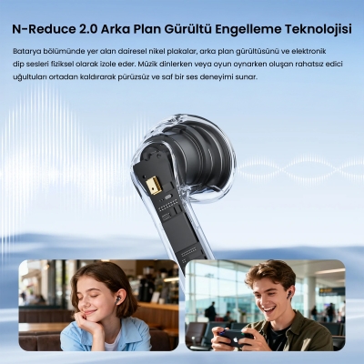 Soundpeats Air6 HS Hi-Res LDAC ENC TWS Kablosuz Bluetooth 6.0 Kulaklık Siyah - 6