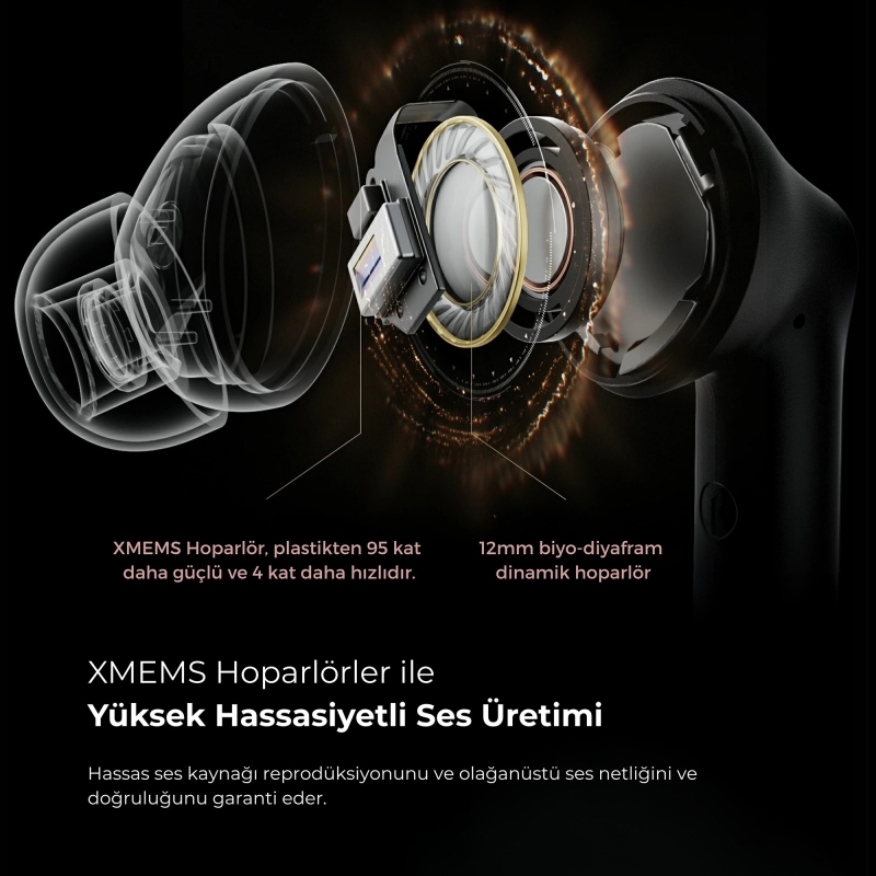 Soundpeats Capsule 3 Pro+ ANC Hi-Res LDAC TWS Kablosuz Bluetooth Kulaklık Siyah - 4