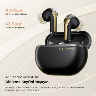 Soundpeats Capsule 3 Pro+ ANC Hi-Res LDAC TWS Kablosuz Bluetooth Kulaklık Siyah - 7