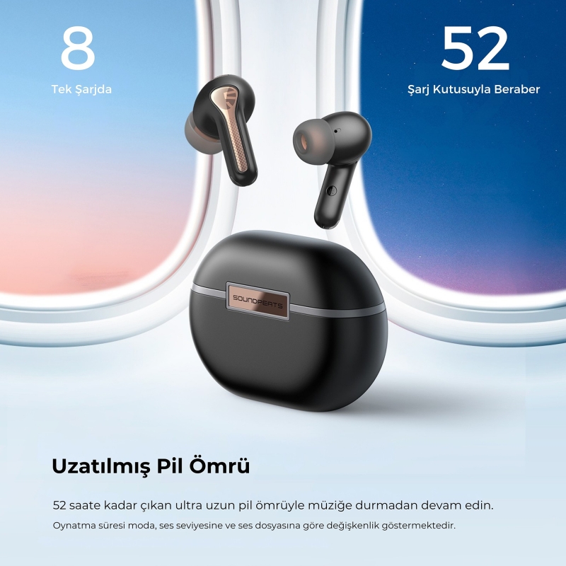 Soundpeats Capsule3 Pro Hi-Res LDAC Bluetooth 5.3 ANC Kablosuz Kulaklık Siyah - 5