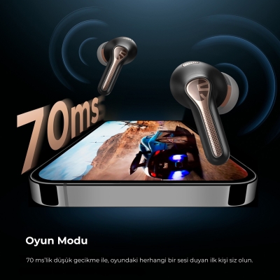 Soundpeats Capsule3 Pro Hi-Res LDAC Bluetooth 5.3 ANC Kablosuz Kulaklık Siyah - 6