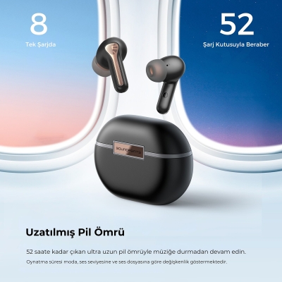 Soundpeats Capsule3 Pro Hi-Res LDAC Bluetooth 5.3 ANC Kablosuz Kulaklık Siyah - 5