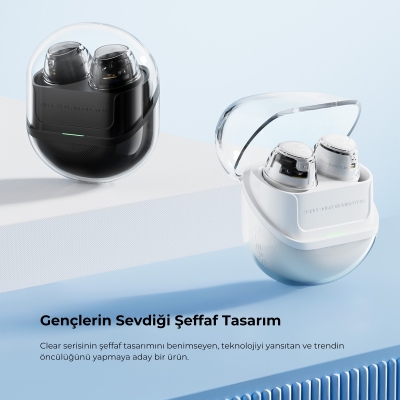 Soundpeats Clear Dot ENC TWS Kablosuz Bluetooth Kulaklık Siyah - 9