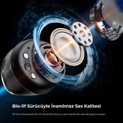 Soundpeats Clear Dot ENC TWS Kablosuz Bluetooth Kulaklık Siyah - 2