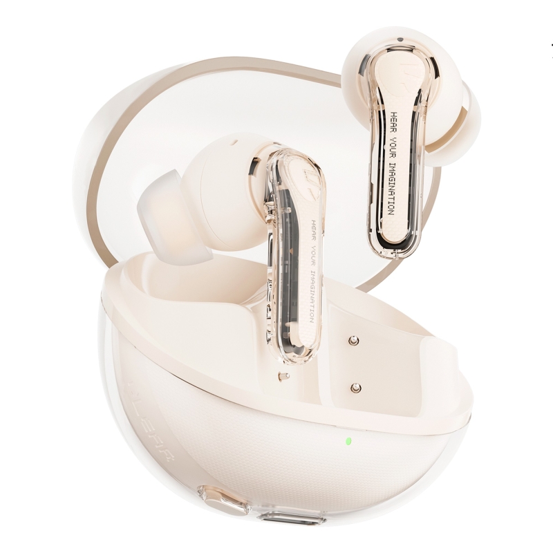 Soundpeats Clear ENC TWS Bluetooth 5.3 Kulak içi Kablosuz Kulaklık Bej - 1