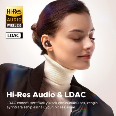 Soundpeats Engine 4 Çift Dinamik Sürücülü Hi-RES LDAC Sertifikalı Bluetooth 5.3 Kablosuz Kulaklık - 2