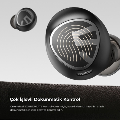 Soundpeats Free2 Classic Bluetooth 5.1 TWS Kablosuz Kulak içi Kulaklık Siyah - 7