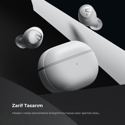 Soundpeats Free2 Classic Hi-Res Bluetooth 5.1 TWS Kablosuz Kulak içi Kulaklık Beyaz - 3