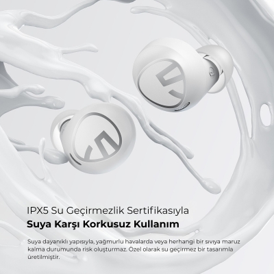 Soundpeats Free2 Classic Hi-Res Bluetooth 5.1 TWS Kablosuz Kulak içi Kulaklık Beyaz - 2