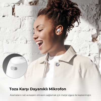 Soundpeats Free2 Classic Hi-Res Bluetooth 5.1 TWS Kablosuz Kulak içi Kulaklık Beyaz - 5