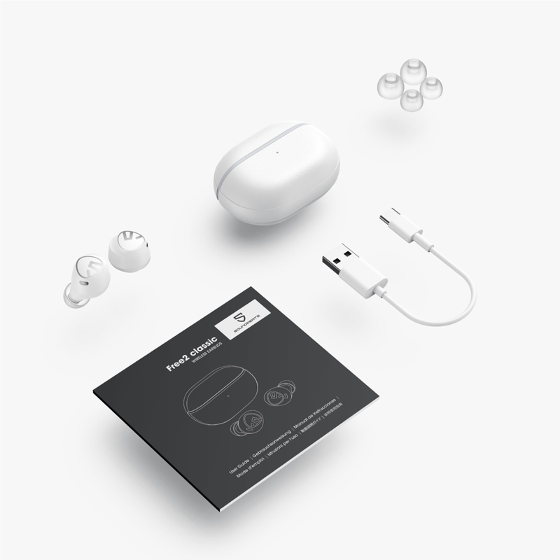 Soundpeats Free2 Classic Hi-Res Bluetooth 5.1 TWS Kablosuz Kulak içi Kulaklık Beyaz - 8
