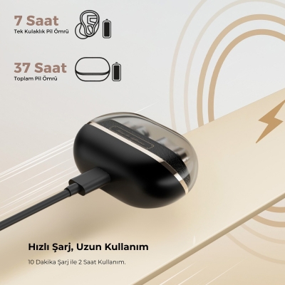 Soundpeats H3 Hi-Res LDAC Bluetooth 5.4 ANC TWS Kablosuz Kulak içi Kulaklık - 8