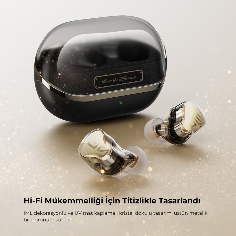 Soundpeats H3 Hi-Res LDAC Bluetooth 5.4 ANC TWS Kablosuz Kulak içi Kulaklık Titanyum Siyah - 5