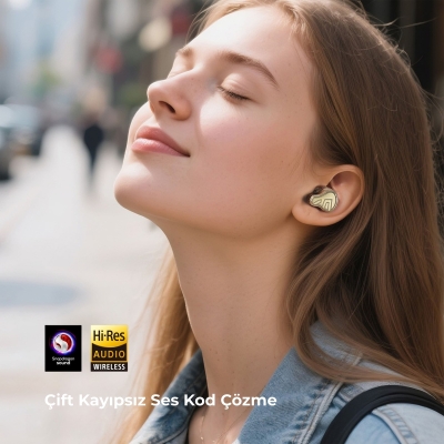 Soundpeats H3 Hi-Res LDAC Bluetooth 5.4 ANC TWS Kablosuz Kulak içi Kulaklık Titanyum Siyah - 7