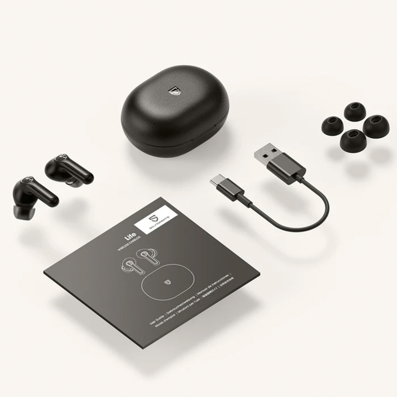Soundpeats Life ANC TWS Kablosuz Bluetooth Kulaklık Siyah - 8