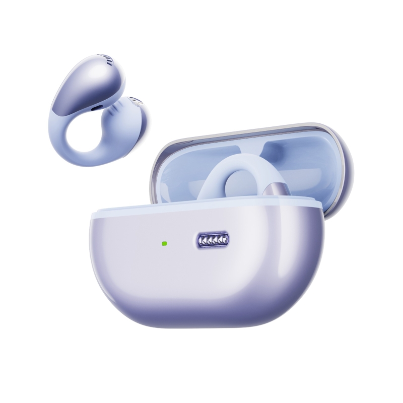 Soundpeats PearlClip Pro Hi-Res LDAC ENC OWS Kablosuz Bluetooth 6.0 Kulaklık Mor - 11