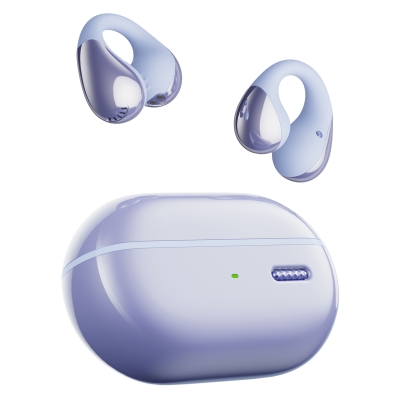 Soundpeats PearlClip Pro Hi-Res LDAC ENC OWS Kablosuz Bluetooth 6.0 Kulaklık Mor - Soundpeats