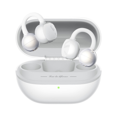 Soundpeats POP Clip Open-Ear ENC OWS Bluetooth 5.4 Kablosuz Kulaklık Beyaz - Soundpeats