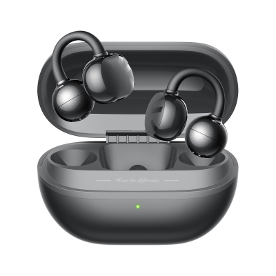 Soundpeats POP Clip Open-Ear ENC OWS Bluetooth 5.4 Kablosuz Kulaklık Siyah - Soundpeats