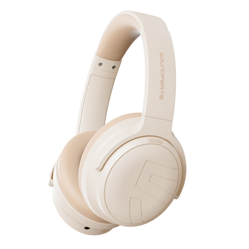 Soundpeats Space Pro Hi-Res LDAC Bluetooth 5.4 TWS Kablosuz Kulak üstü Kulaklık Bej - 3