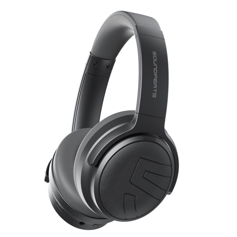 Soundpeats Space Pro Hi-Res LDAC Bluetooth 5.4 TWS Kablosuz Kulak üstü Kulaklık Siyah - 3