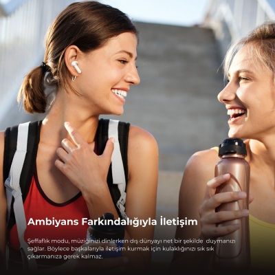 Soundpeats T3 Pro ANC TWS Bluetooth 5.4 Kablosuz Kulak içi Kulaklık Bej - 6