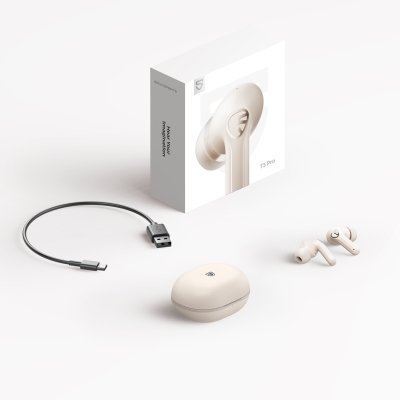 Soundpeats T3 Pro ANC TWS Bluetooth 5.4 Kablosuz Kulak içi Kulaklık Bej - 10