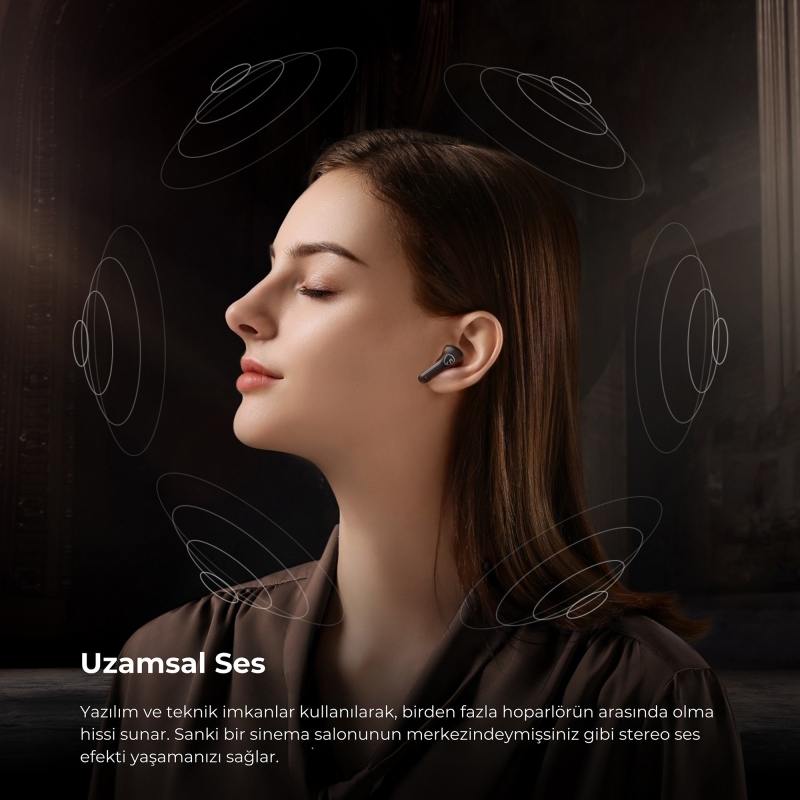 Soundpeats T3 Pro ANC TWS Bluetooth 5.4 Kablosuz Kulak içi Kulaklık Siyah - 7