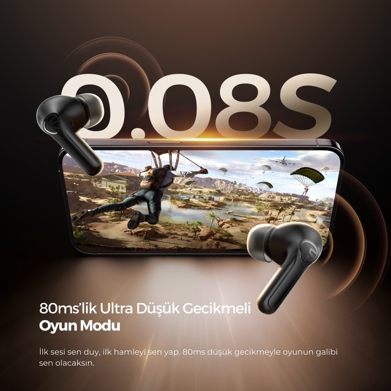 Soundpeats T3 Pro ANC TWS Bluetooth 5.4 Kablosuz Kulak içi Kulaklık Siyah - 9