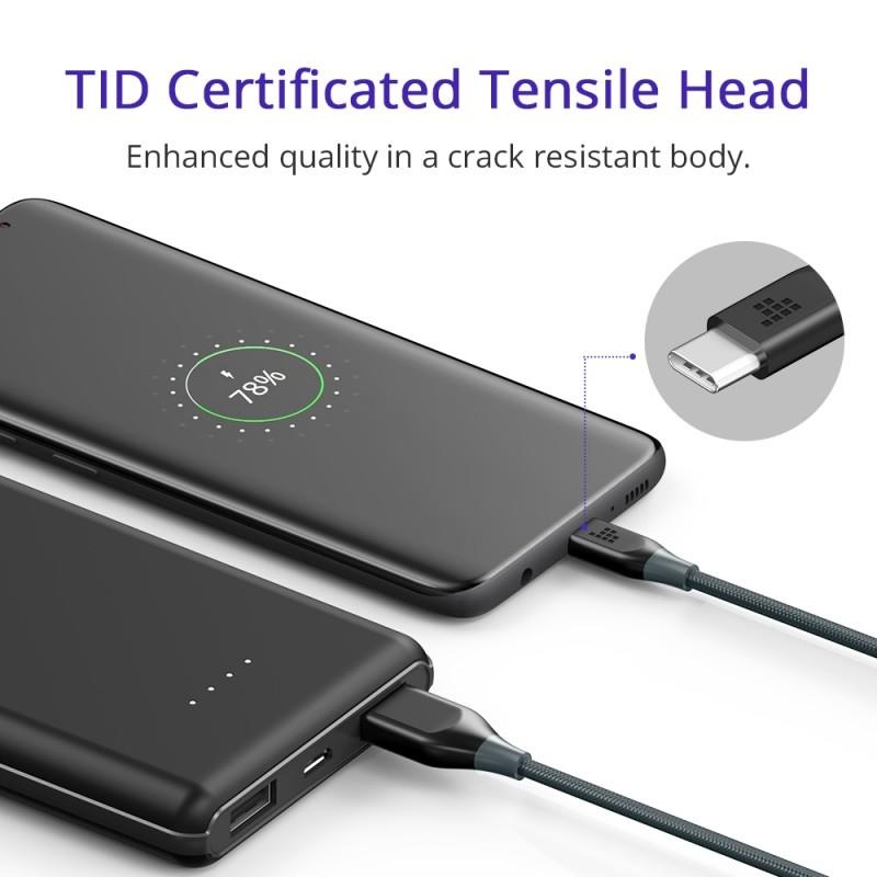 Tronsmart ATC6 Örgülü USB Type-C Şarj ve Data Kablosu - 4