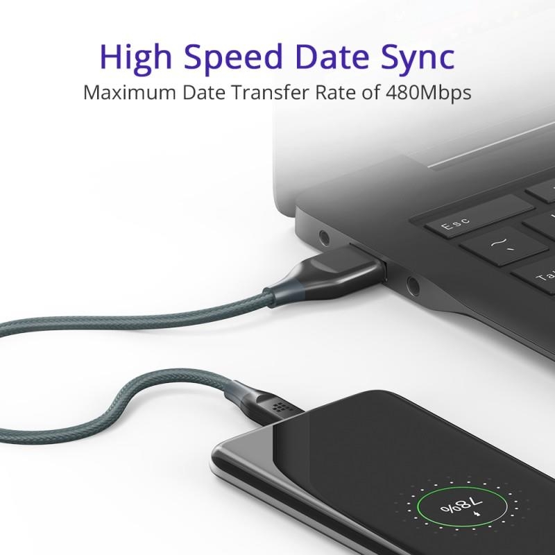 Tronsmart ATC6 Örgülü USB Type-C Şarj ve Data Kablosu - 5